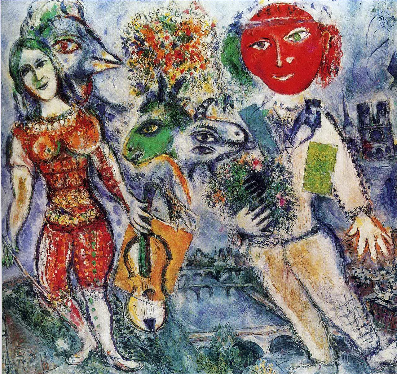 Les Joueurs contemporains de Marc Chagall Peintures à l'huile